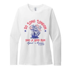 So Long London Had A Good Run Funny 4th Of July Womens CVC Long Sleeve Shirt