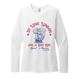 So Long London 4th Of July 1776 Usa Shirts Girl Patriotic Womens CVC Long Sleeve Shirt