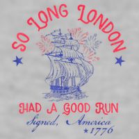 So Long London Had A Good Run Funny 4th Of July Ladies PosiCharge Tri-Blend Wicking Tank