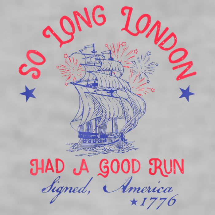So Long London Had A Good Run Funny 4th Of July Ladies PosiCharge Tri-Blend Wicking Tank
