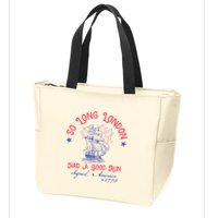 So Long London Had A Good Run Funny 4th Of July Zip Tote Bag