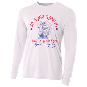 So Long London Had A Good Run Funny 4th Of July Cooling Performance Long Sleeve Crew