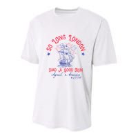 So Long London Had A Good Run Funny 4th Of July Youth Performance Sprint T-Shirt