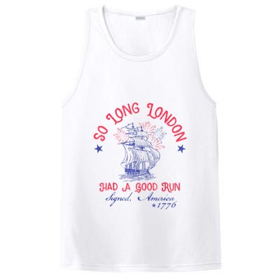 So Long London Had A Good Run Funny 4th Of July PosiCharge Competitor Tank