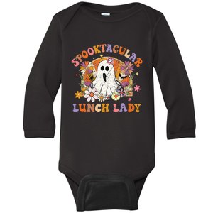 Spooktacular Lunch Lady Happy Halloween Spooky Matching Baby Long Sleeve Bodysuit