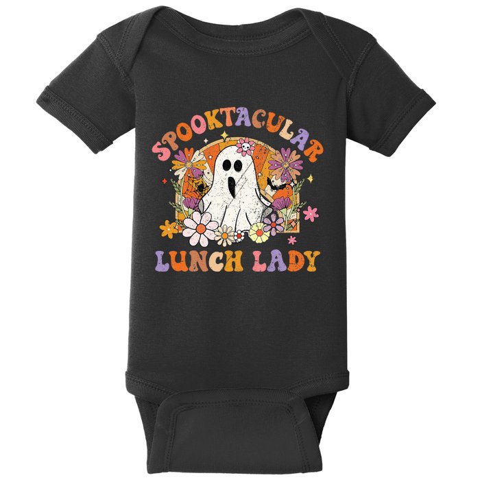 Spooktacular Lunch Lady Happy Halloween Spooky Matching Baby Bodysuit