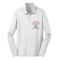 So Long London Had A Good Run Funny 4th Of July Silk Touch Performance Long Sleeve Polo