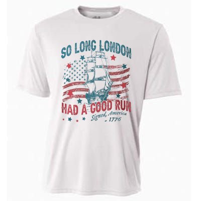 So Long London Had A Good Run Funny 4th Of July Cooling Performance Crew T-Shirt