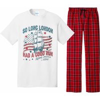 So Long London Had A Good Run Funny 4th Of July Pajama Set