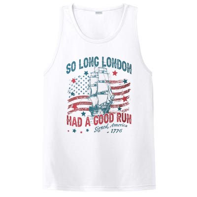 So Long London Had A Good Run Funny 4th Of July PosiCharge Competitor Tank