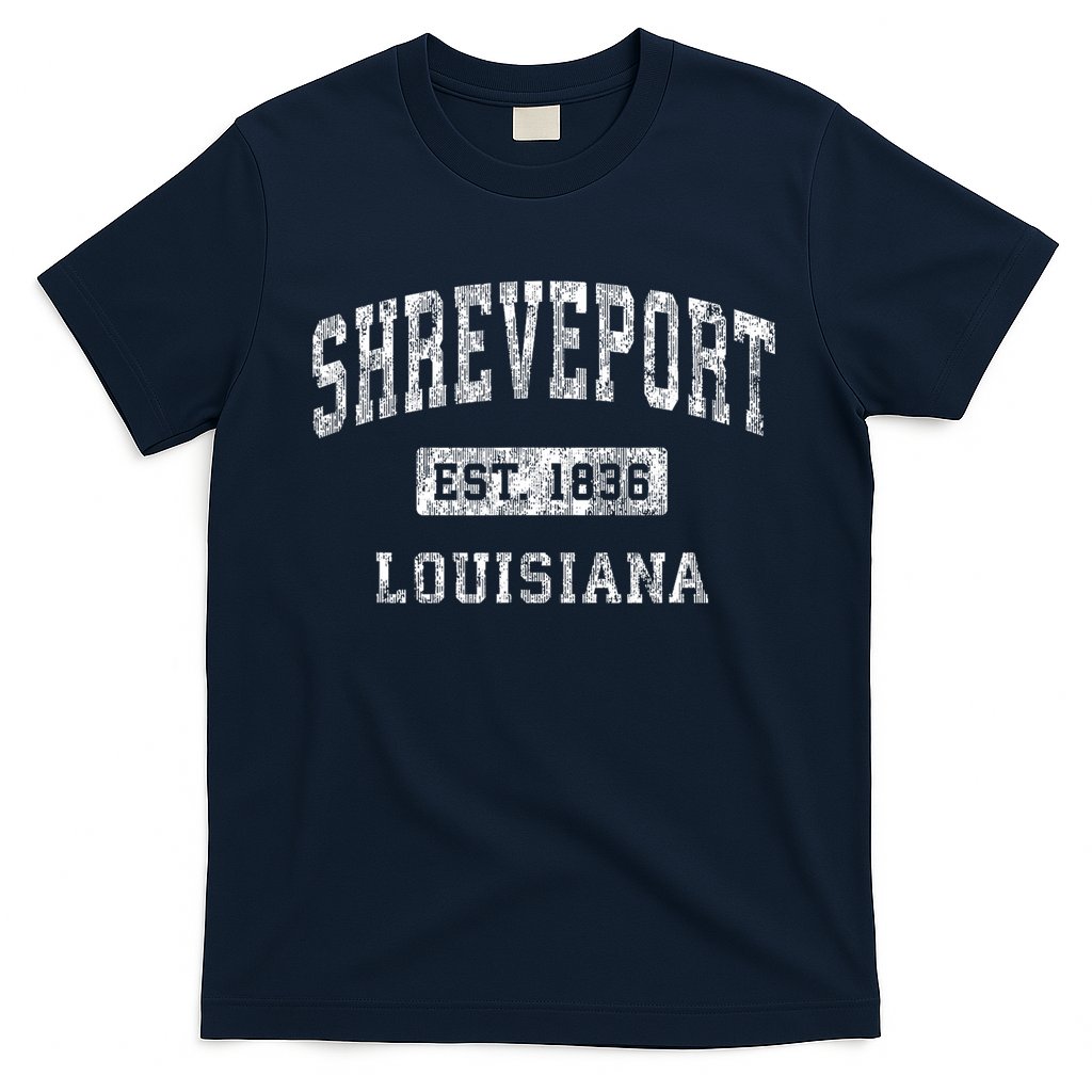 Shreveport Louisiana La Vintage Established Sports T-Shirt