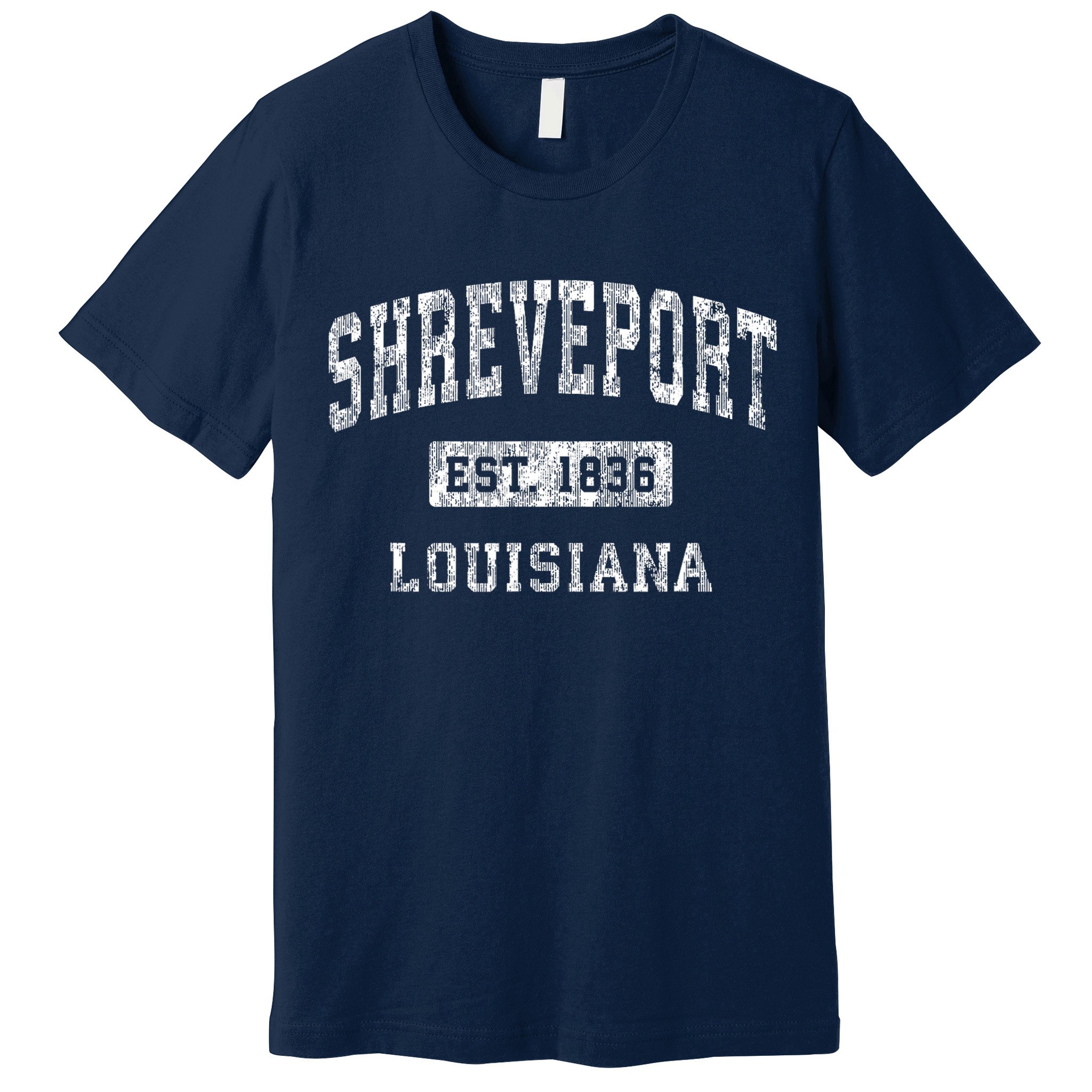 Shreveport Louisiana La Vintage Established Sports Premium T-Shirt