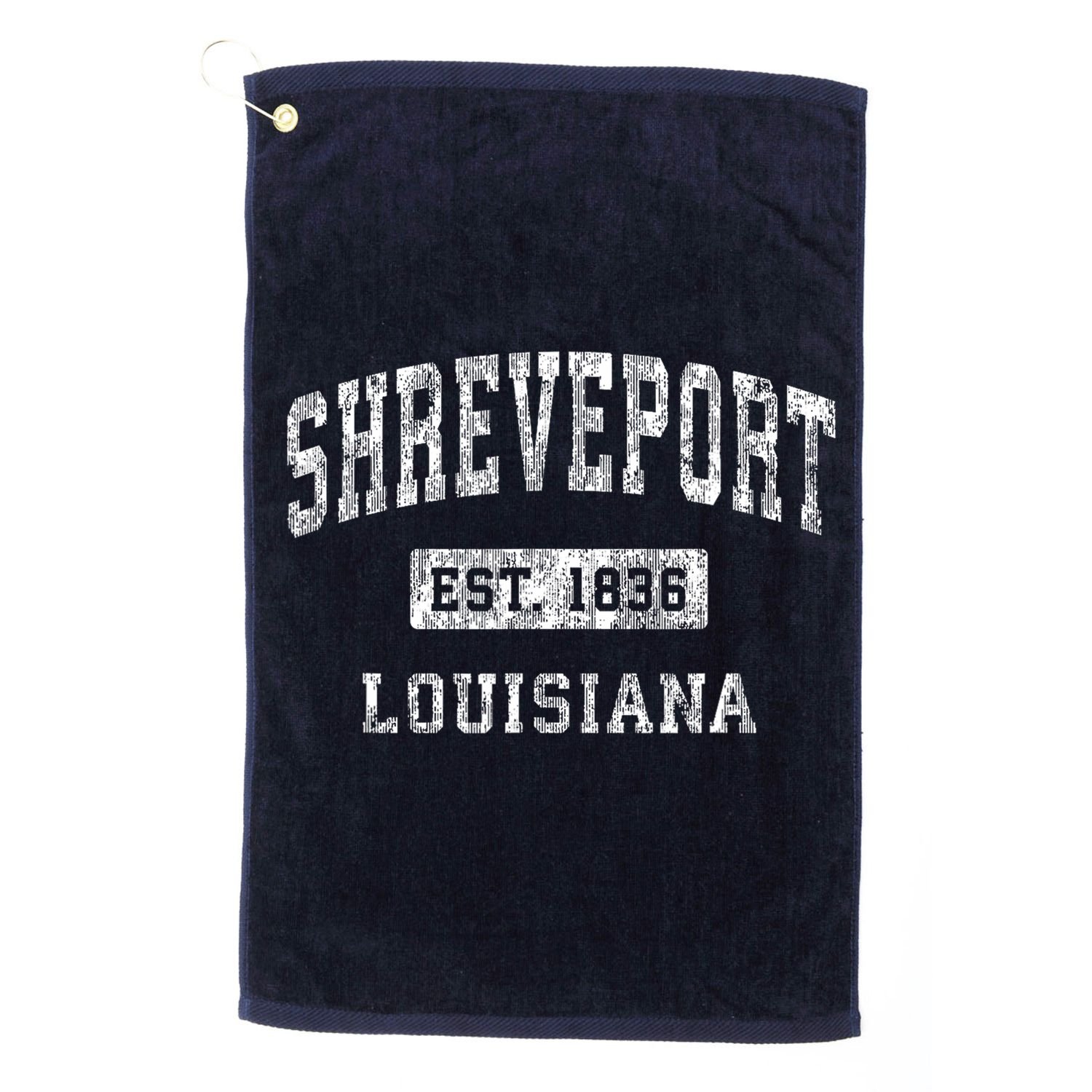 Shreveport Louisiana La Vintage Established Sports Golf Towel