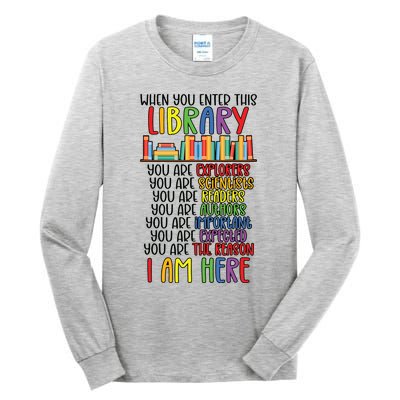 School Librarian Library Worker Appreciation Tall Long Sleeve T-Shirt