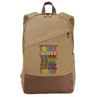 School Librarian Library Worker Appreciation Cotton Canvas Backpack