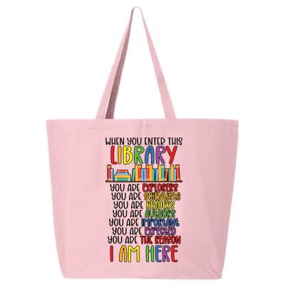 School Librarian Library Worker Appreciation 25L Jumbo Tote