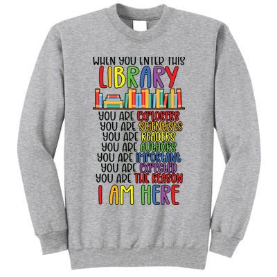 School Librarian Library Worker Appreciation Tall Sweatshirt
