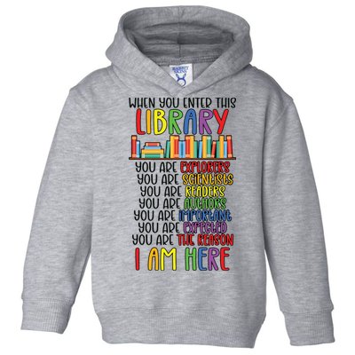 School Librarian Library Worker Appreciation Toddler Hoodie