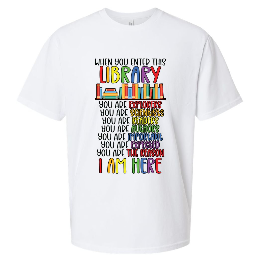 School Librarian Library Worker Appreciation Sueded Cloud Jersey T-Shirt