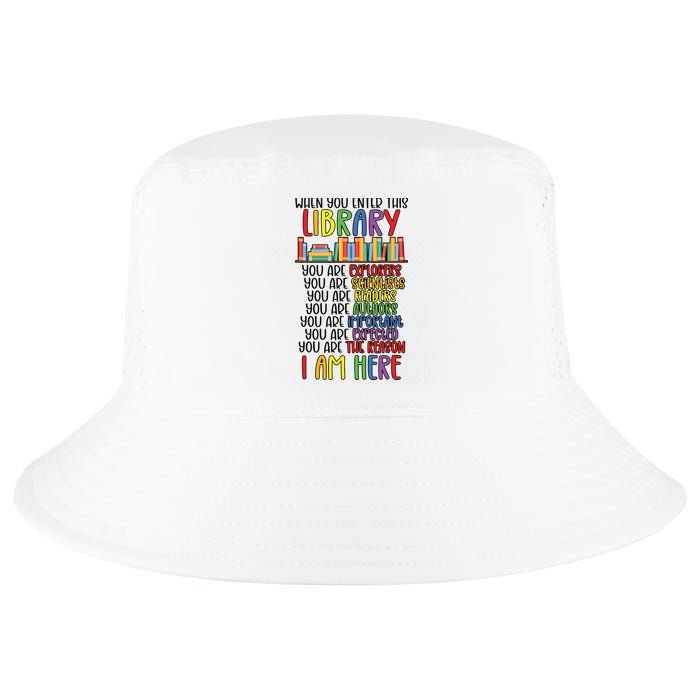 School Librarian Library Worker Appreciation Cool Comfort Performance Bucket Hat