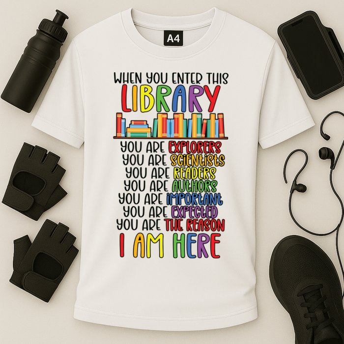 School Librarian Library Worker Appreciation Performance Shirt