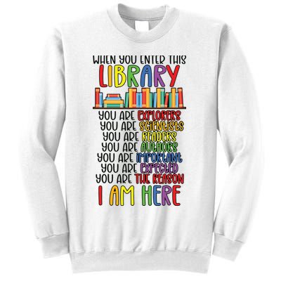 School Librarian Library Worker Appreciation Sweatshirt