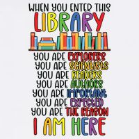 School Librarian Library Worker Appreciation Button