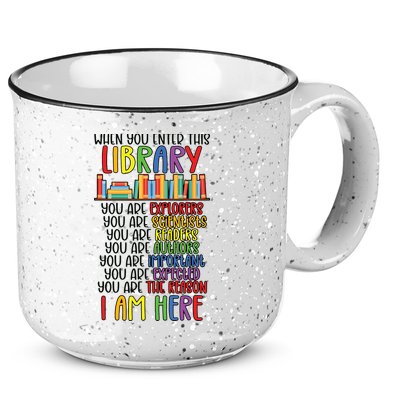 School Librarian Library Worker Appreciation 15oz Campfire Ceramic Mug
