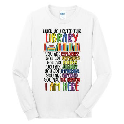 School Librarian Library Worker Appreciation Tall Long Sleeve T-Shirt