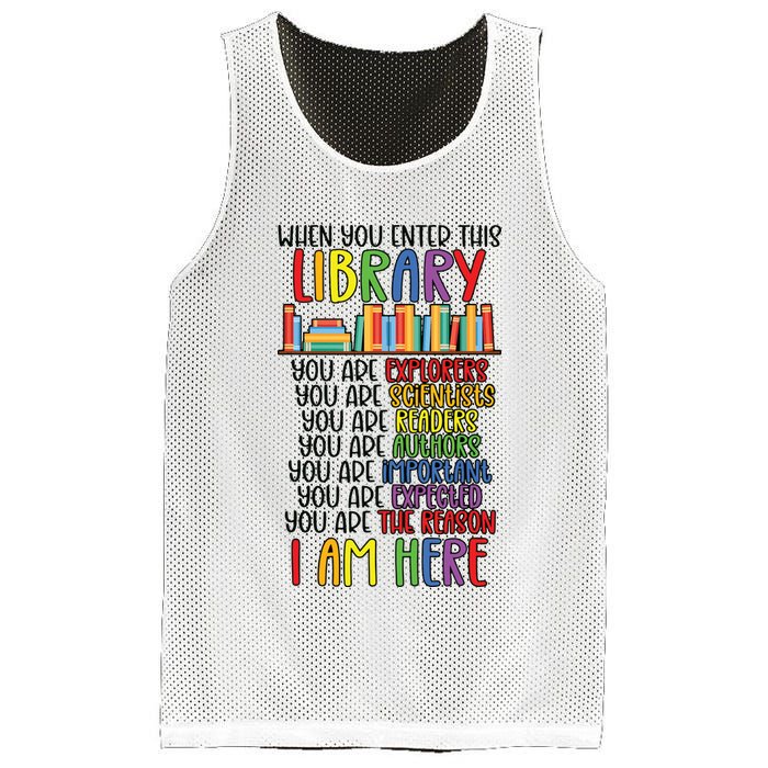 School Librarian Library Worker Appreciation Mesh Reversible Basketball Jersey Tank