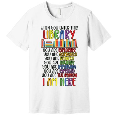 School Librarian Library Worker Appreciation Premium T-Shirt