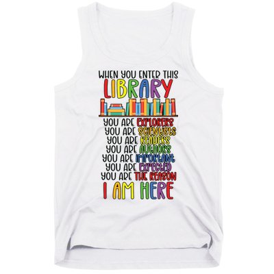 School Librarian Library Worker Appreciation Tank Top
