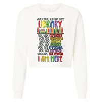 School Librarian Library Worker Appreciation Cropped Pullover Crew