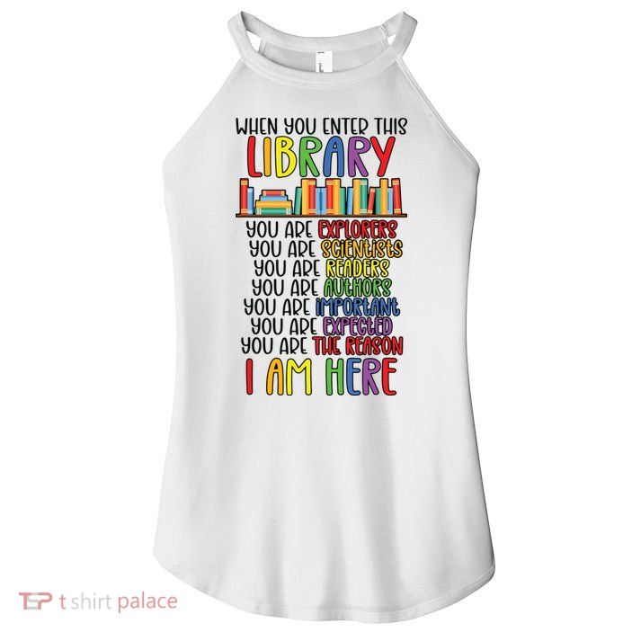 School Librarian Library Worker Appreciation Women's Perfect Tri Rocker Tank