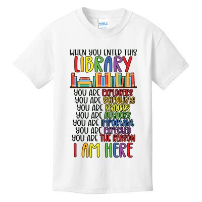 School Librarian Library Worker Appreciation Kids T-Shirt
