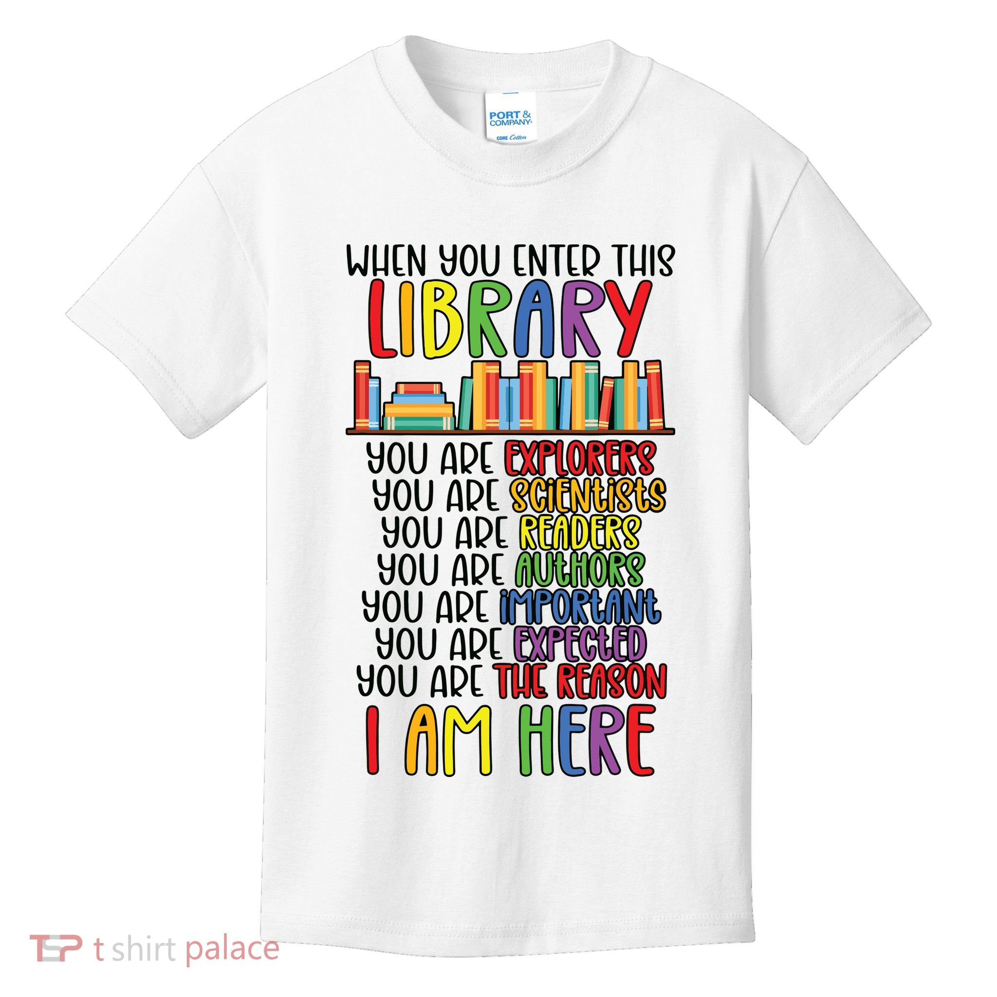 School Librarian Library Worker Appreciation Kids T-Shirt