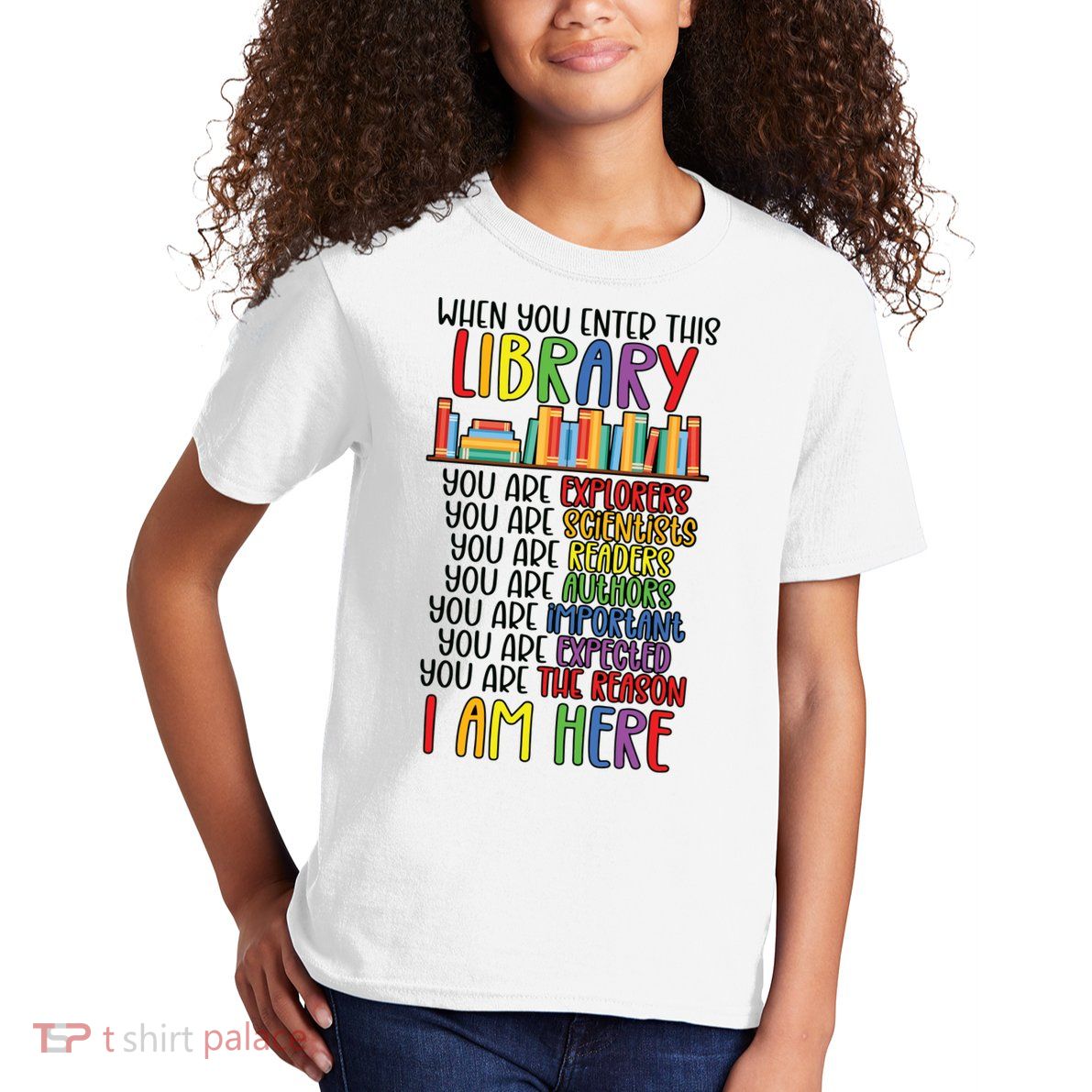 School Librarian Library Worker Appreciation Kids T-Shirt