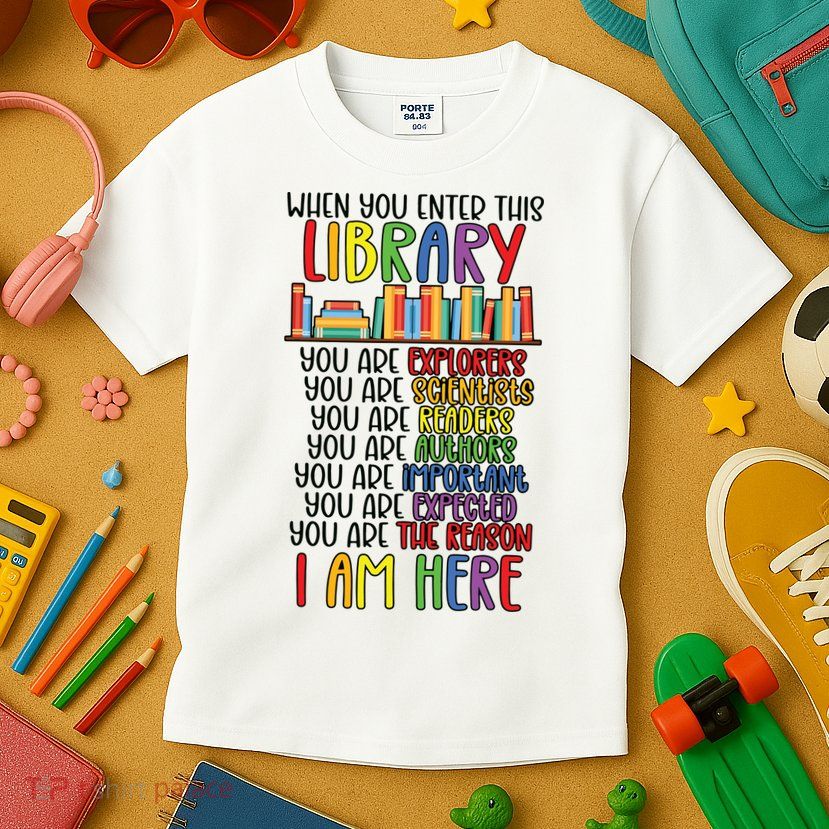 School Librarian Library Worker Appreciation Kids T-Shirt