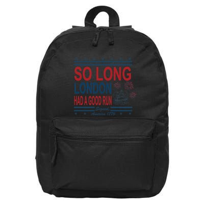 So Long London Had A Good Run Taylor Lover 16 in Basic Backpack