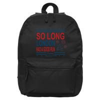 So Long London Had A Good Run Taylor Lover 16 in Basic Backpack