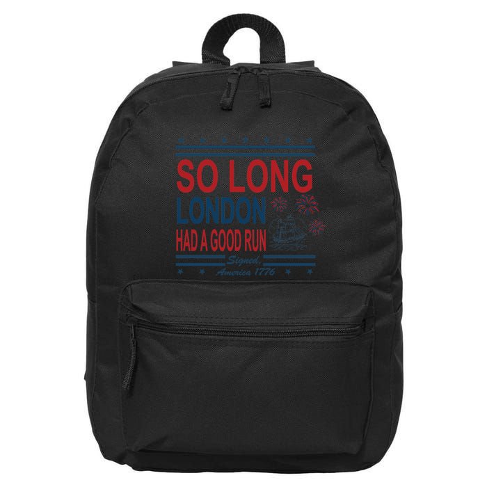 So Long London Had A Good Run Taylor Lover 16 in Basic Backpack