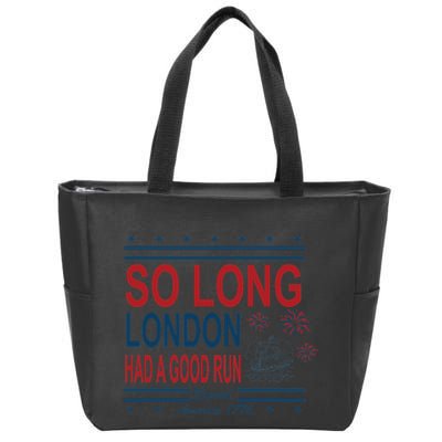 So Long London Had A Good Run Taylor Lover Zip Tote Bag