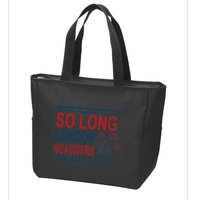 So Long London Had A Good Run Taylor Lover Zip Tote Bag