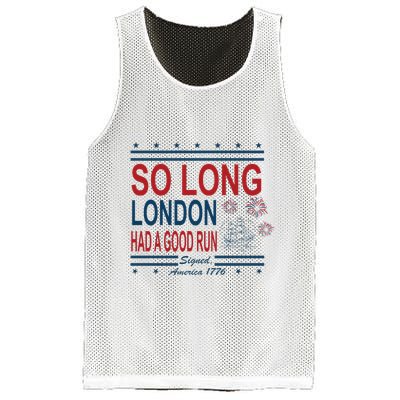 So Long London Had A Good Run Taylor Lover Mesh Reversible Basketball Jersey Tank