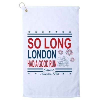 So Long London Had A Good Run Taylor Lover Golf Towel