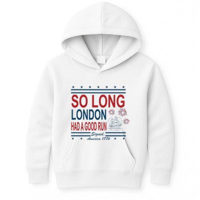 So Long London Had A Good Run Taylor Lover Kids Hoodie