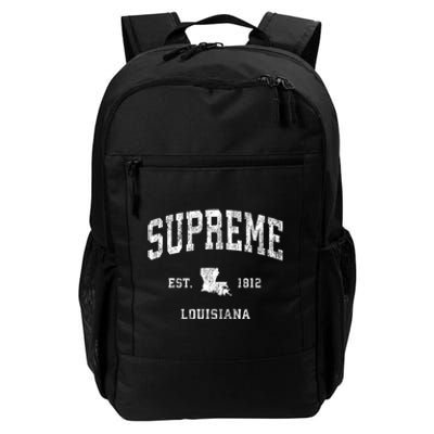 Supreme Louisiana La Vintage Athletic Sports Design Daily Commute Backpack