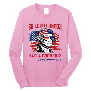 So Long London George Washington Patriotic Long Sleeve Shirt