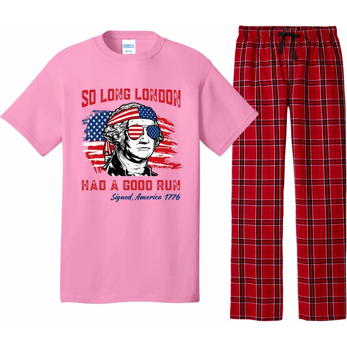 So Long London George Washington Patriotic Pajama Set