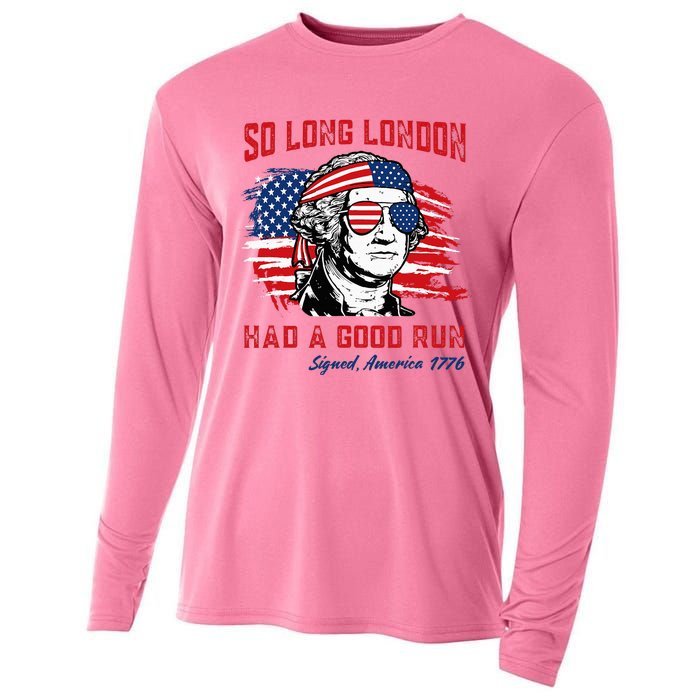 So Long London George Washington Patriotic Cooling Performance Long Sleeve Crew